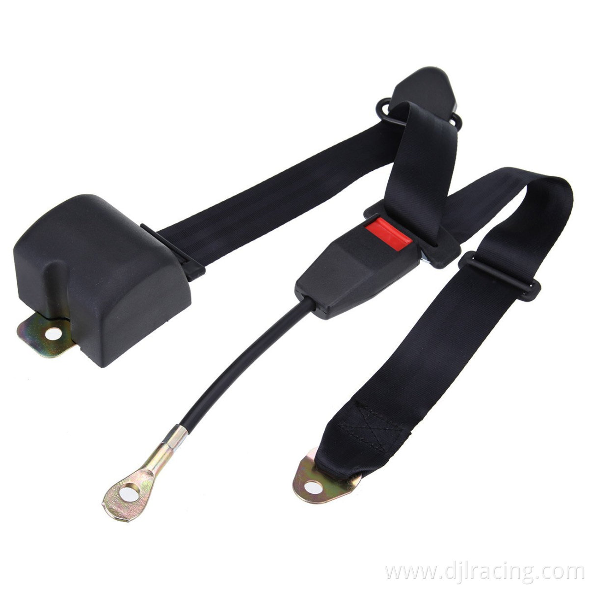 Universal 3 point child car seat belt buckle retractable seat belt webbing safety car seat belt